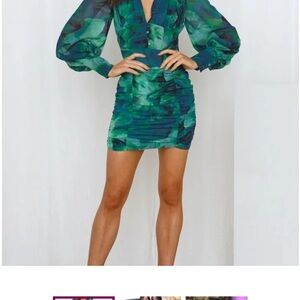 Chic Multicolor Women's Mini Dress